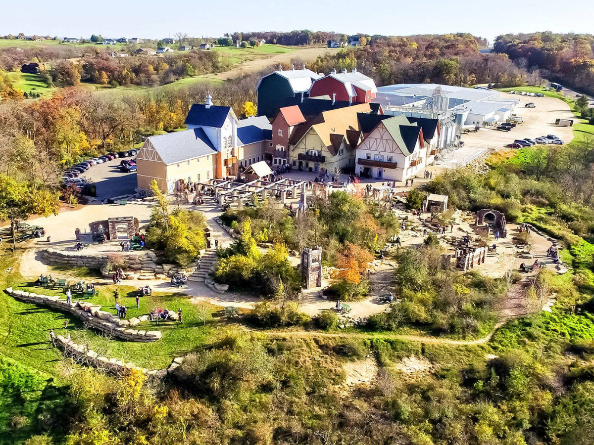 Aerial View of Hilltop Brewery