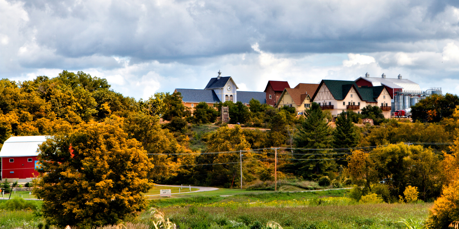 Hilltop Brewery in Fall