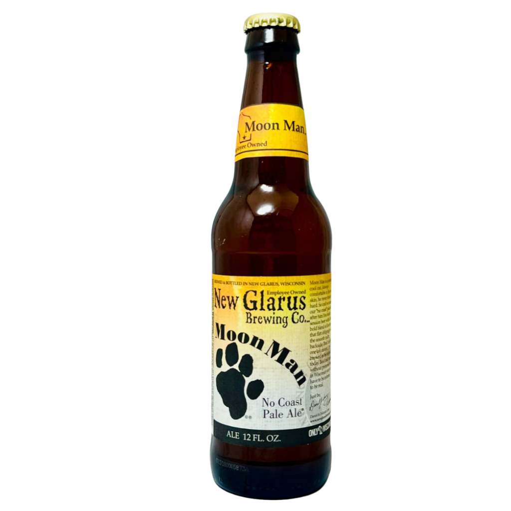 Bottle of Moon Man Beer.