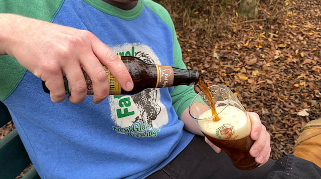 Fat Squirrel Photo being poured into Fat Squirrel Glass