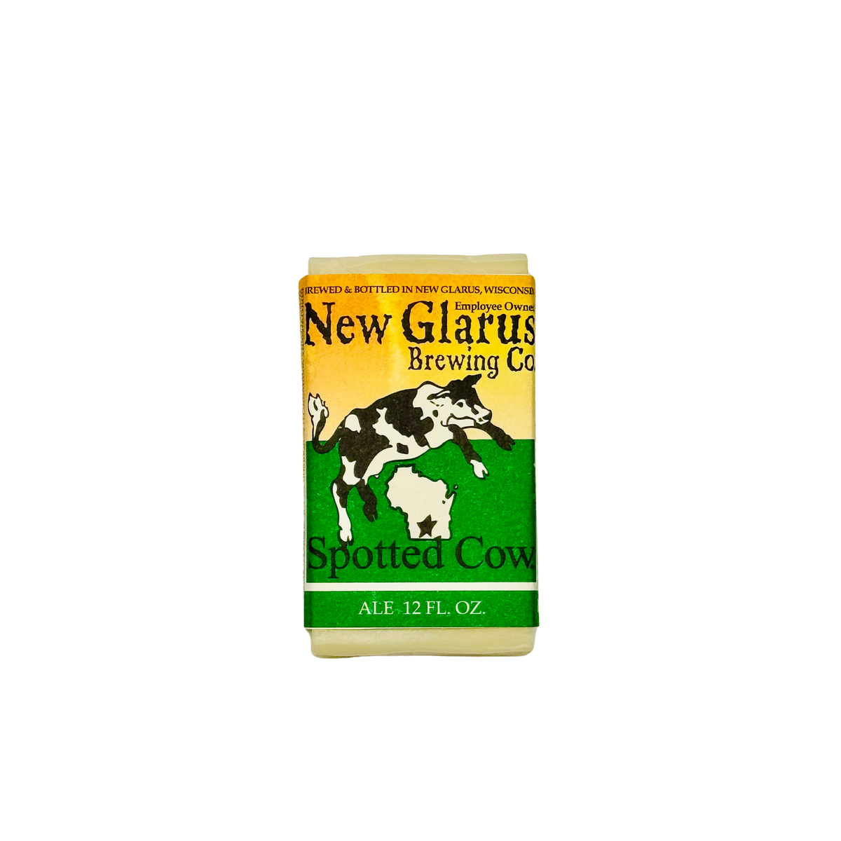 Bar soap made with New Glarus Brewing Co. Spotted Cow beer.