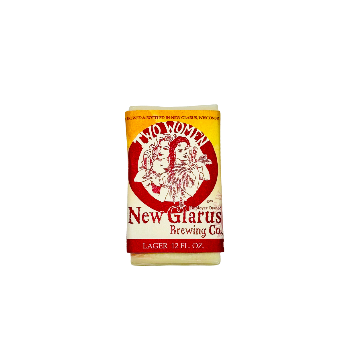 Bar soap made with New Glarus Brewing Co. Two Women beer.