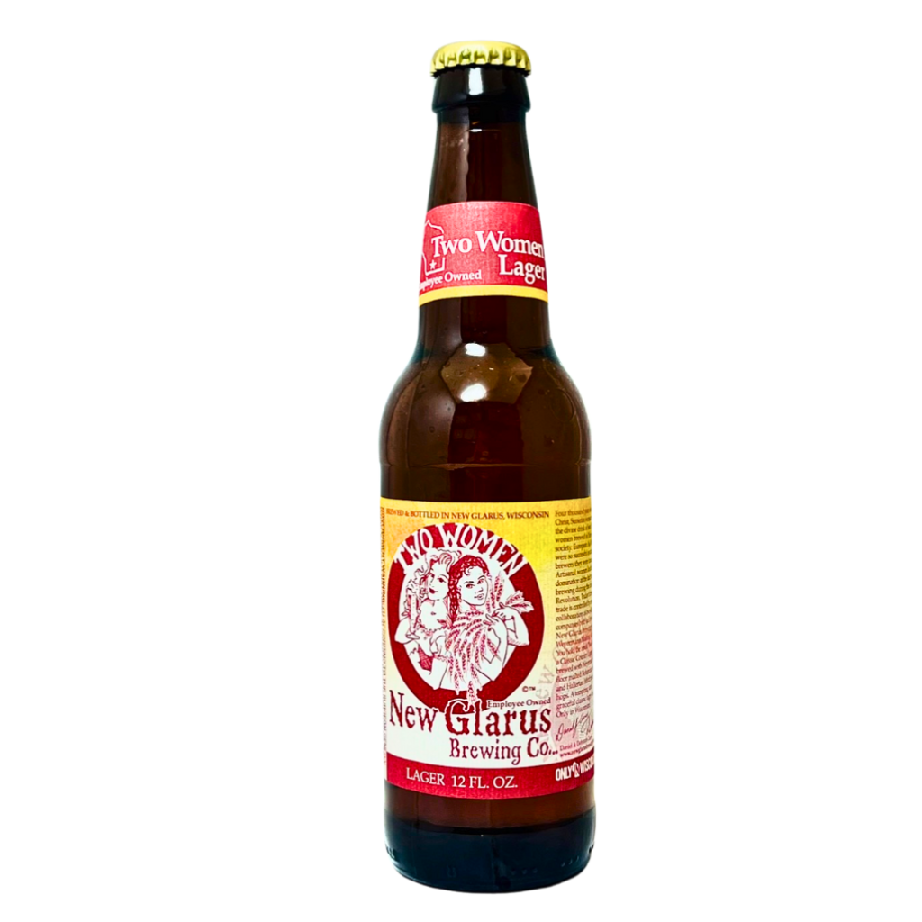 Bottle of Two Women Year Round Beer. 