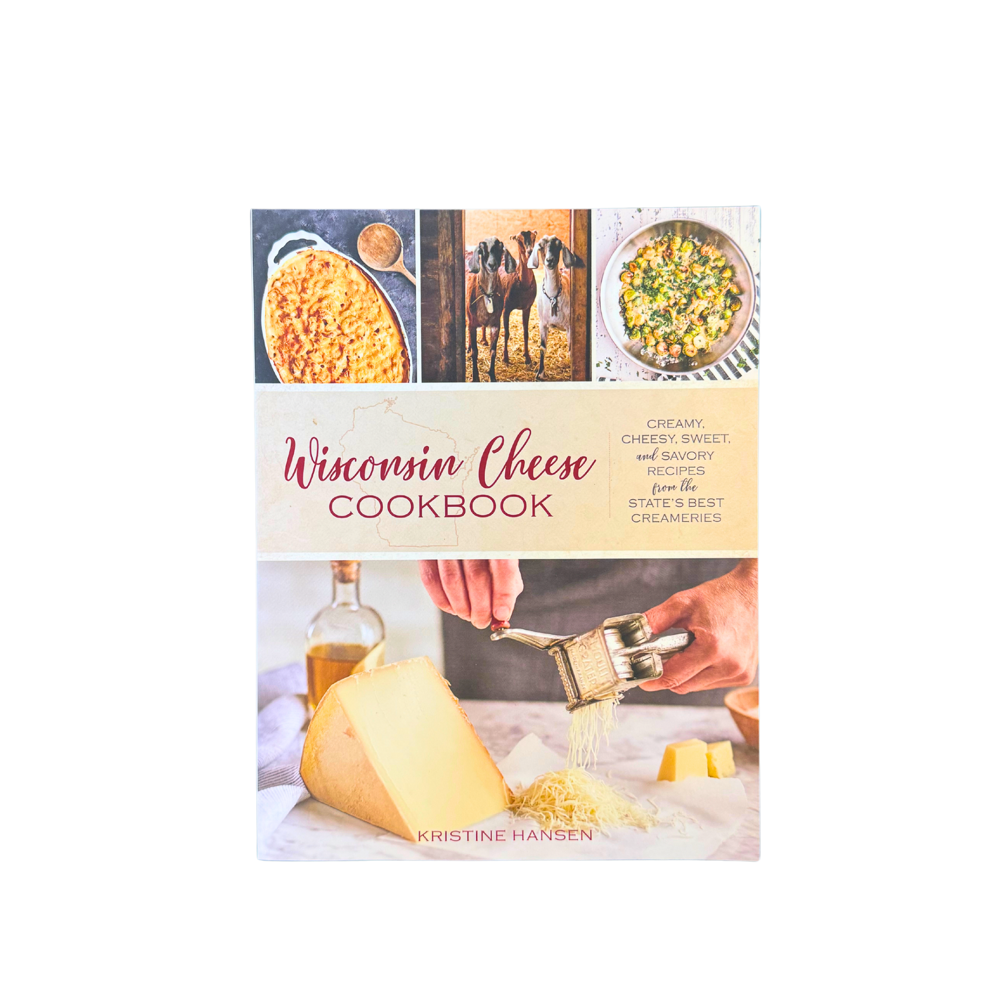 Wisconsin cheese cookbook filled with a variety of recipes involving cheese.