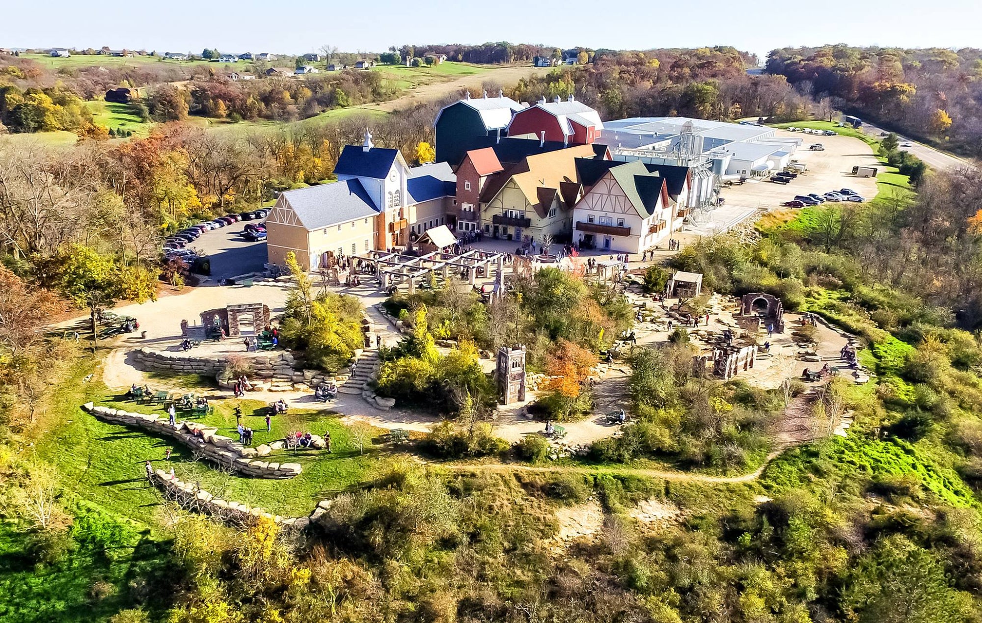 Overhead View of Hilltop Brewery